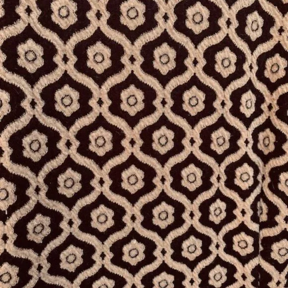 Nine West Jacquard Geometric Dress Sheath Black Tan Mandarin Size 10 - Picture 2 of 12